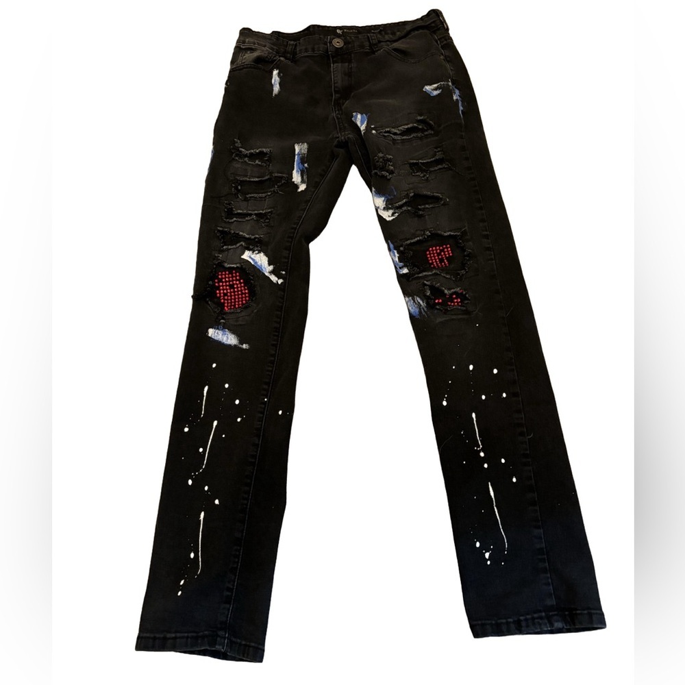 WAIMEA SKINNY FIT BLACK WASH MEN JEANS M5000D